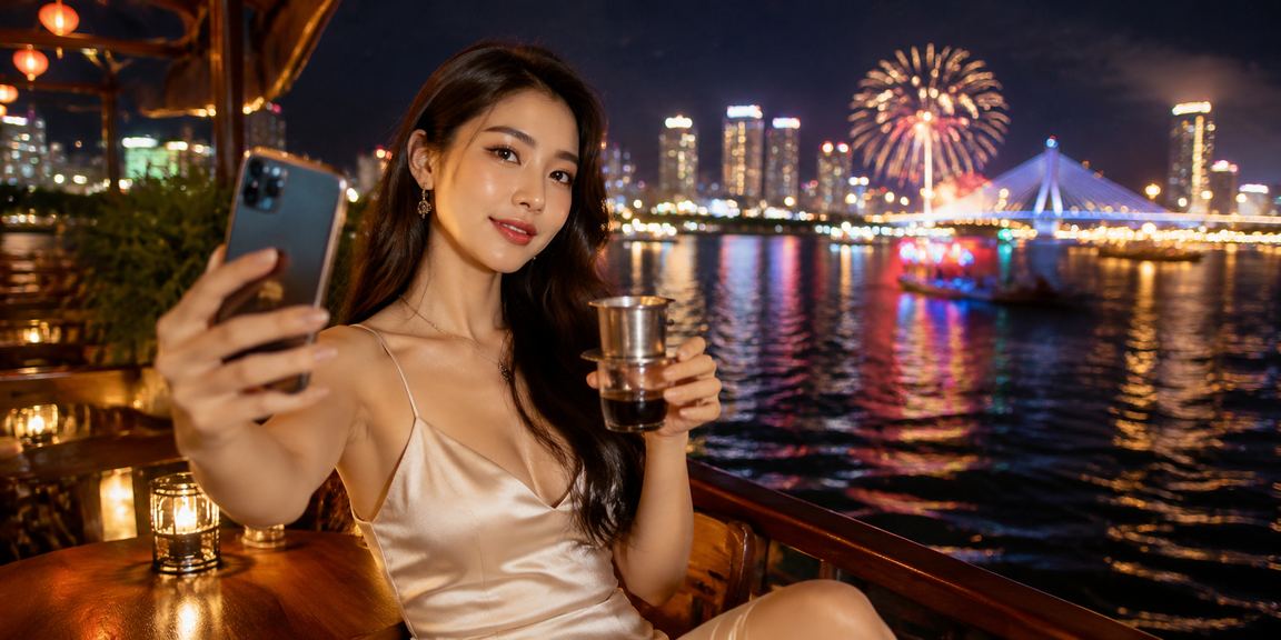 Người chơi tại Đà Nẵng trải nghiệm casino trực tuyến trên điện thoại bên ly cà phê